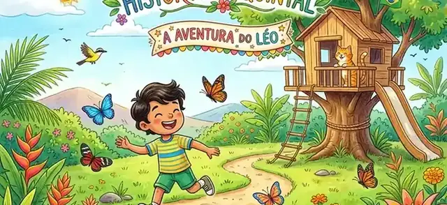 Imagem de capa da publicação sobre Histórias do Quintal — A Aventura do Leo no Blog E-Redação.