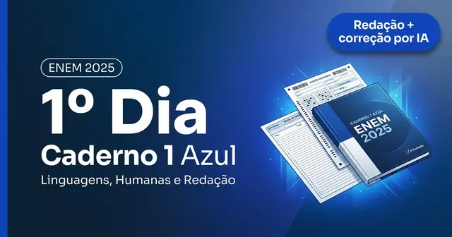 Imagem de capa da publicação sobre Simulado ENEM 2025 — Prova Azul do 1º Dia no Blog E-Redação.