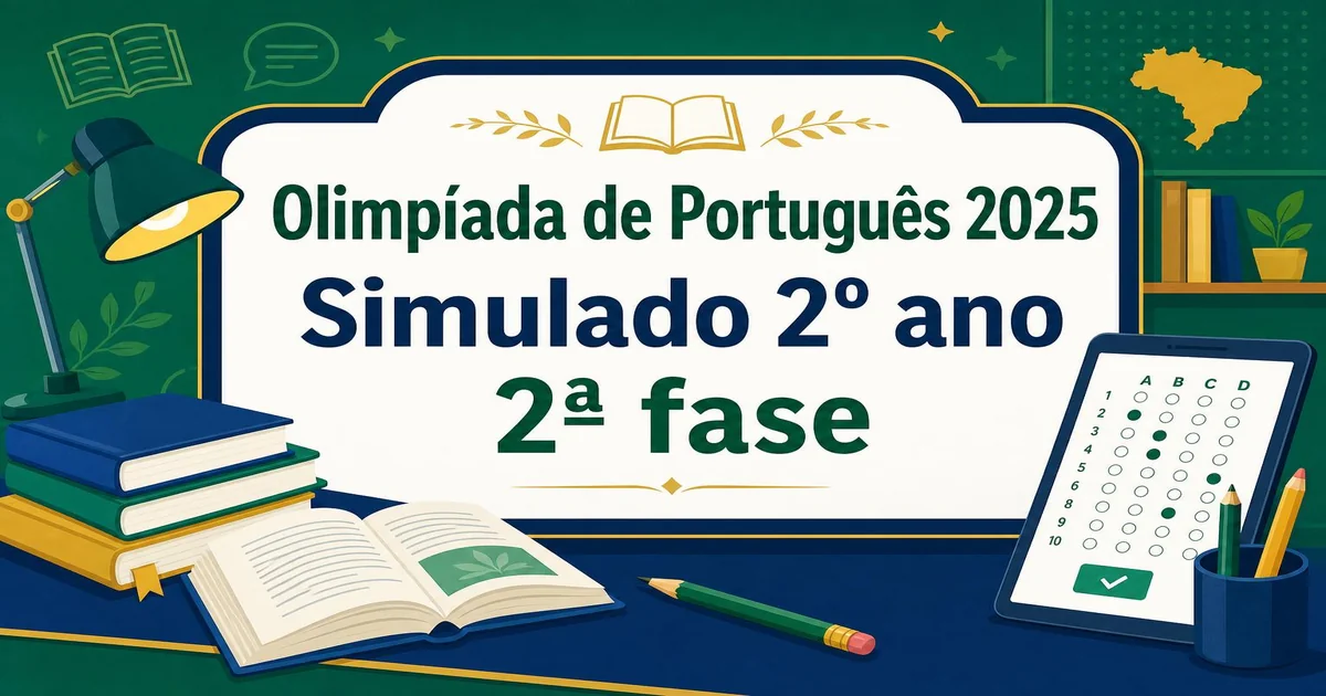Simulado Olimpíada de Português 2025 — 2º ano — 2ª fase | E-Redação Jogos