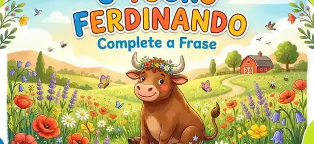 Imagem de capa da publicação sobre O Touro Ferdinando — Complete a Frase no Blog E-Redação.